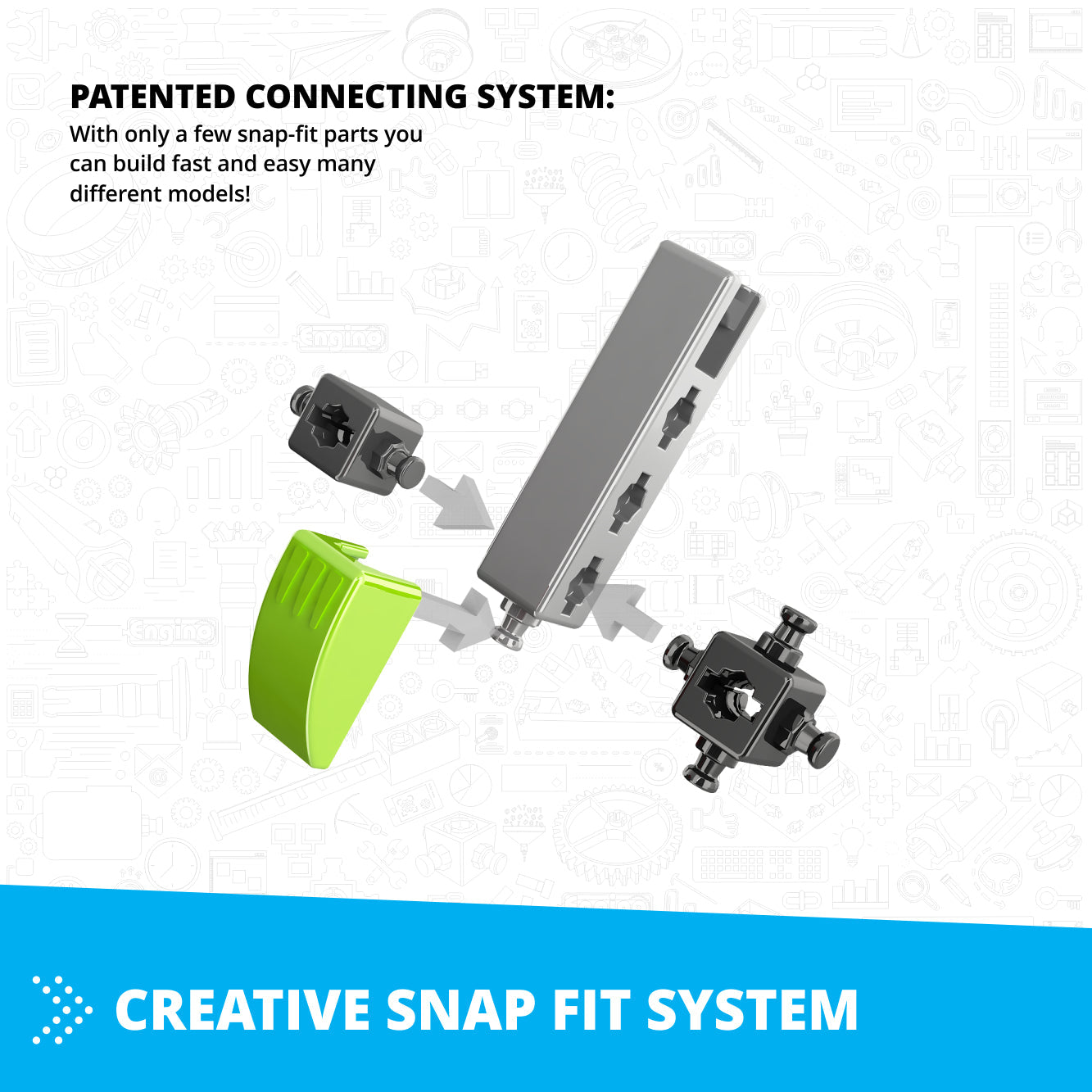 Engino Inventor Mechanics- Beach Buggy: Mechanical Engineering Toys for Kids Ages 9+ (5 Models to Build)