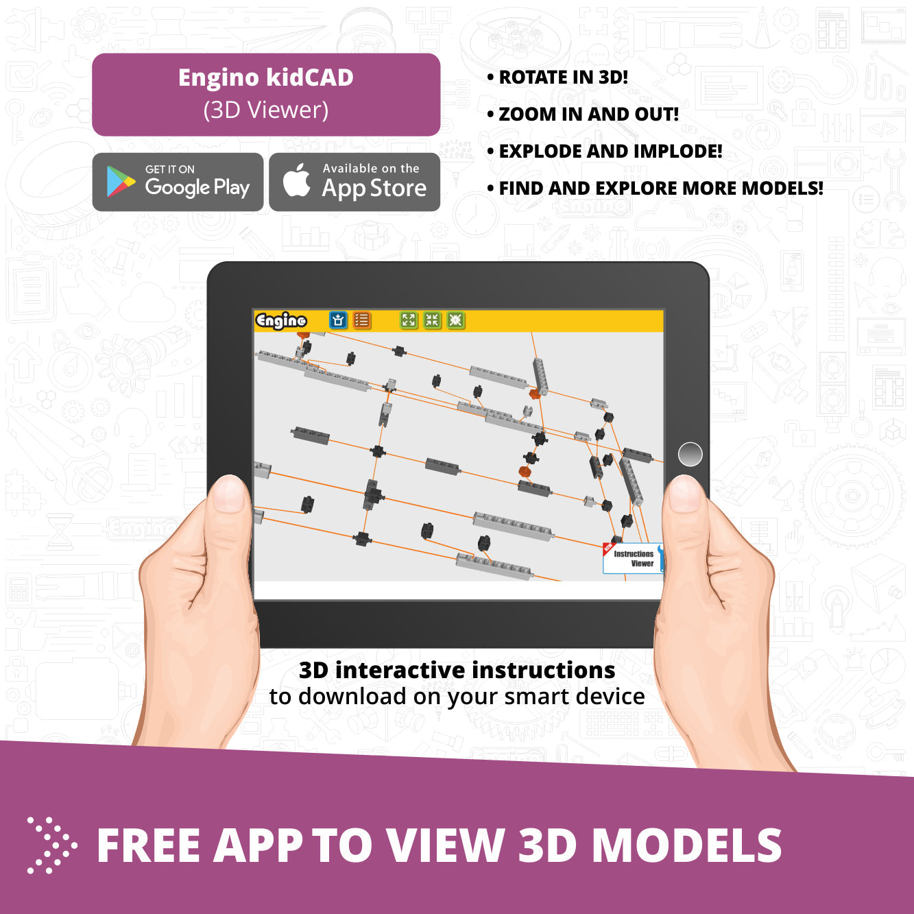 Engino Discovering STEM: Newton's Laws Laws of Inertia, Kinetic & Potential Energy Set for Kids Ages 9+ (8 Models to Build)