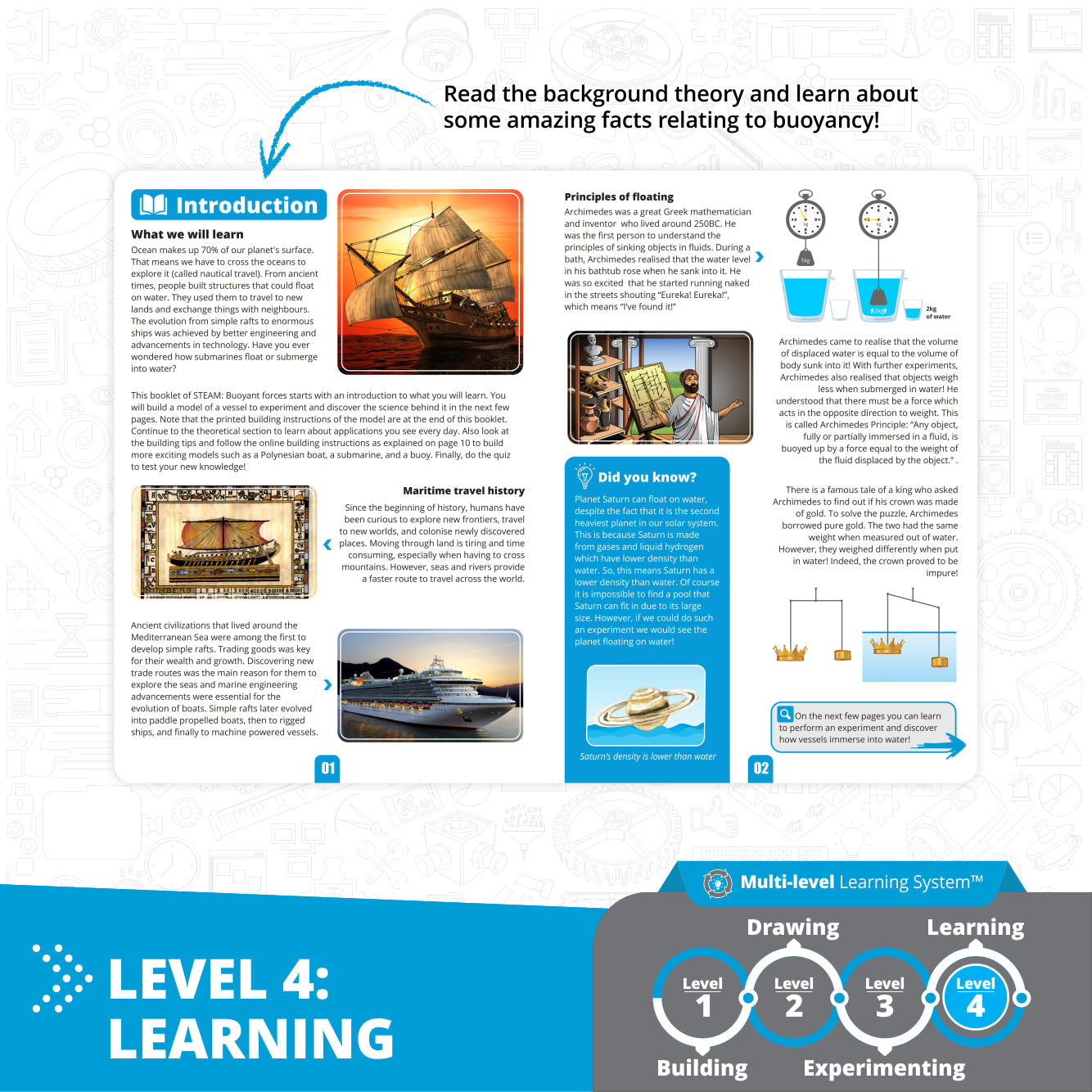Engino STEAM Labs: How Buoyancy Works, STEM Building Toys for Kids Ages 8+ (4 Models to Build)