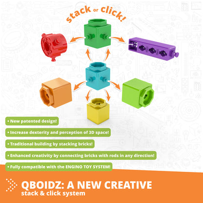 Engino STEAM Labs Junior- Learning About Vehicles, STEM Building Set for Kids Ages 3+ (5 Models to Build)