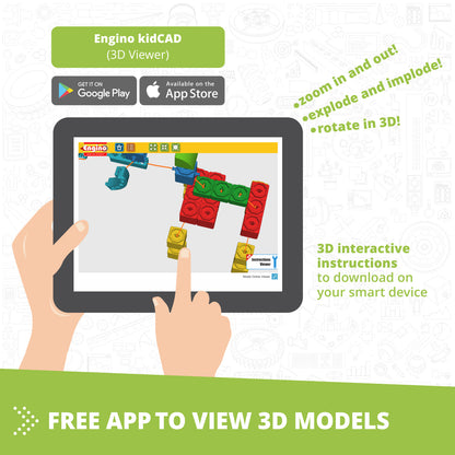 Creative Engineering 10 in 1- MAKER JUNIOR: STEM Building Toys for Kids Ages 4+ (10 Models to Build)