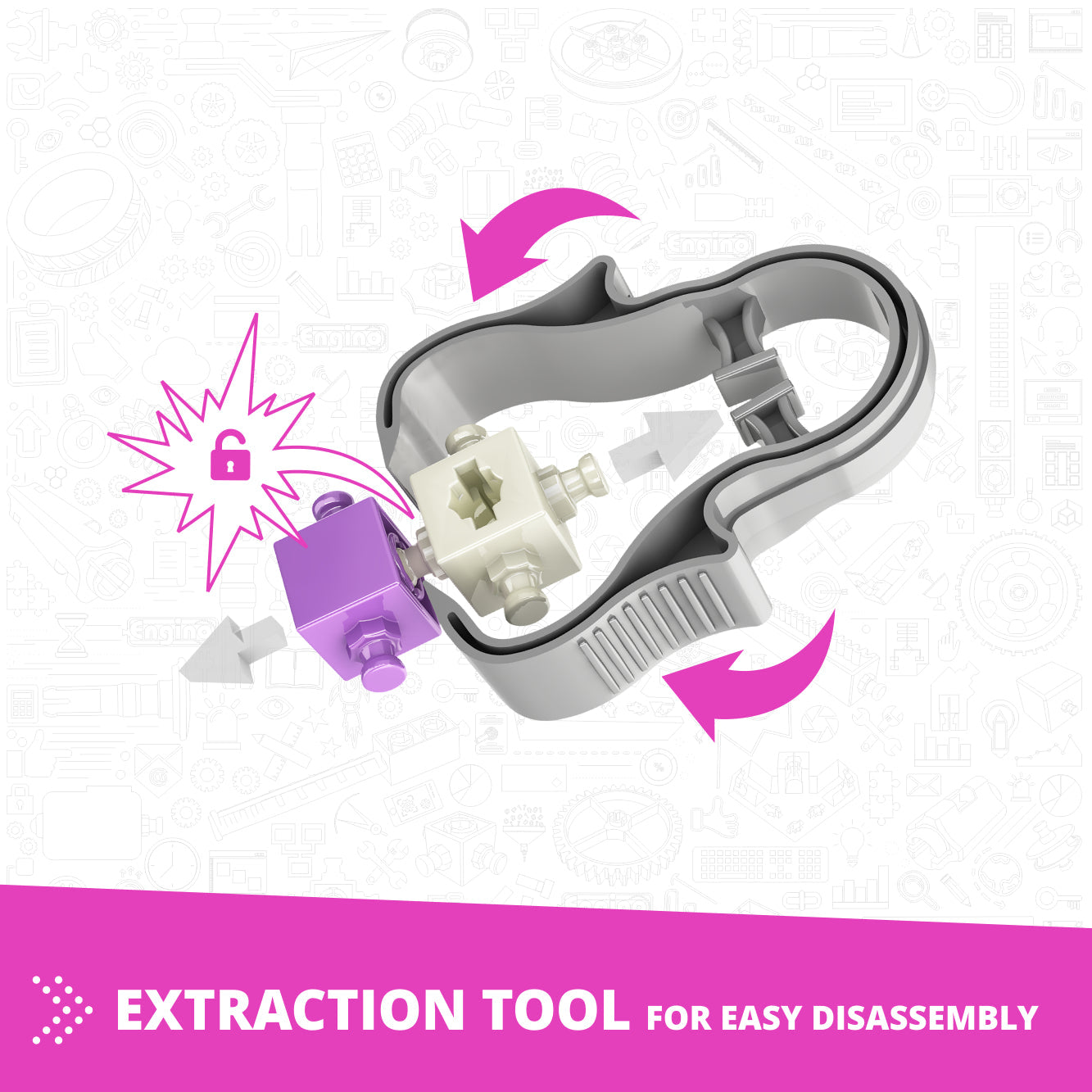 Engino Creative Engineering Maker Girl Set- Engineering Toys for Girls Ages 7+ (20 Models to Build)