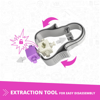 Engino Creative Engineering Maker Girl Set- Engineering Toys for Girls Ages 7+ (20 Models to Build)