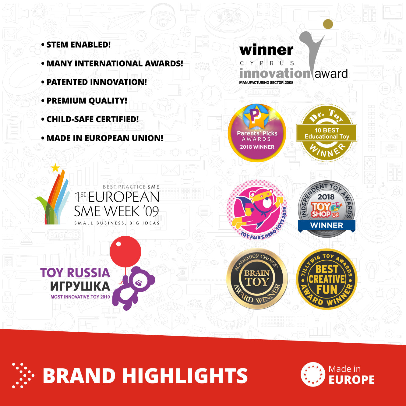 Engino Creative Builder: 90 Motorized Model Set- STEM Project for Kids Ages 7+ (90 Models to Build)