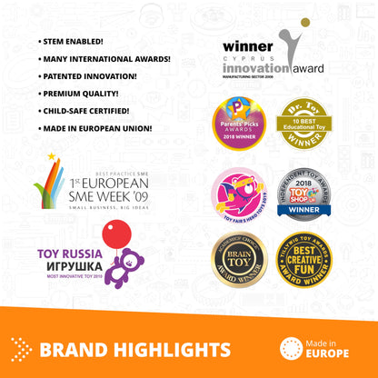 Engino Creative Builder: 50 Motorized Model Set- STEM Construction Toys for Kids Ages 7+ (50 Models to Build)