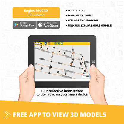 Engino STEAM Labs: How Solar Energy Works, STEM Building Kit for Kids Ages 8+ (4 Models to Build)