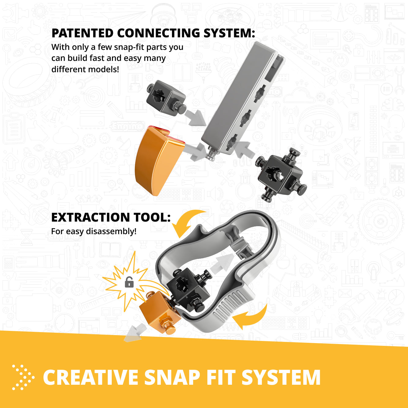 Engino STEAM Labs: How Solar Energy Works, STEM Building Kit for Kids Ages 8+ (4 Models to Build)