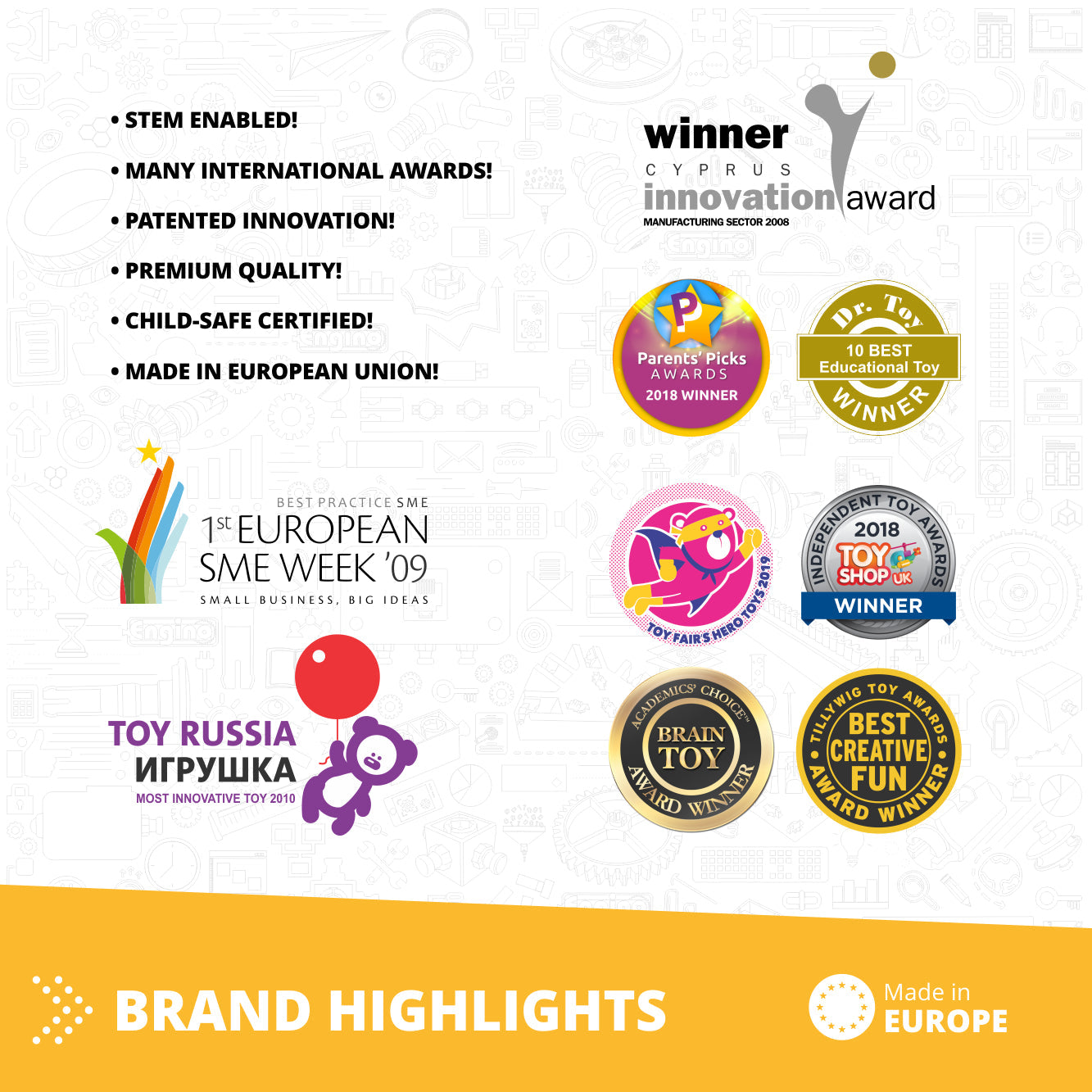 Engino STEAM Labs Junior– Learning About Aircrafts, STEM Building Toys for Kids Ages 3+ (5 Models to Build)