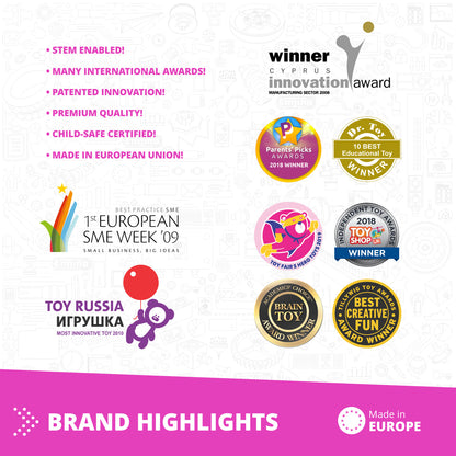 Engino Creative Engineering Maker Girl Set- Engineering Toys for Girls Ages 7+ (20 Models to Build)