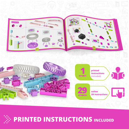 Engino Creative Builder: 30 Motorized Models Designer Set- STEM Building Toys for Kids Ages 6+ (30 Models to Build)