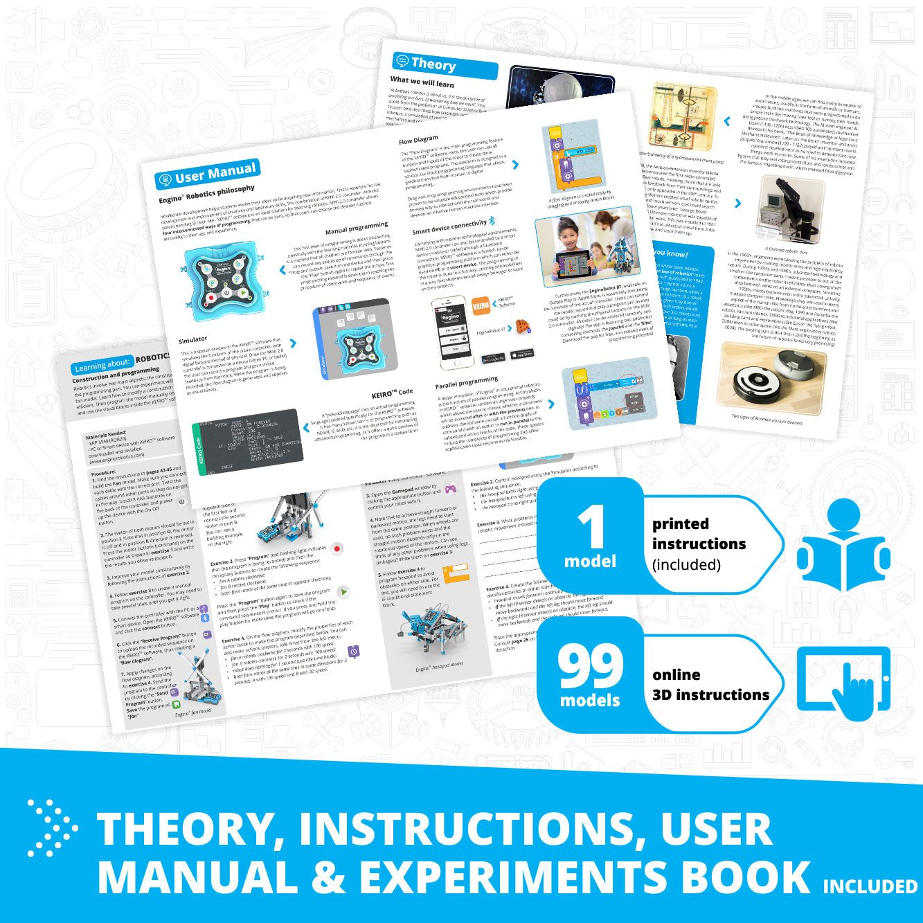 Creative Engineering 100 in 1- Motorized MAKER PRO: Fun Educational Toys for Kids Ages 10+ (100 Models to Build)