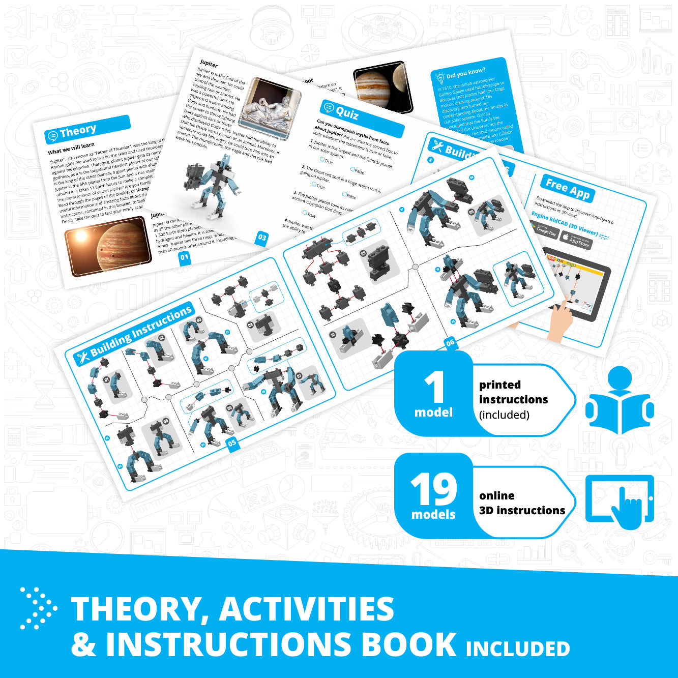 Creative Engineering 20 in 1- MAKER MASTER: STEM Building Toys for Kids Ages 7+ (20 Models to Build)