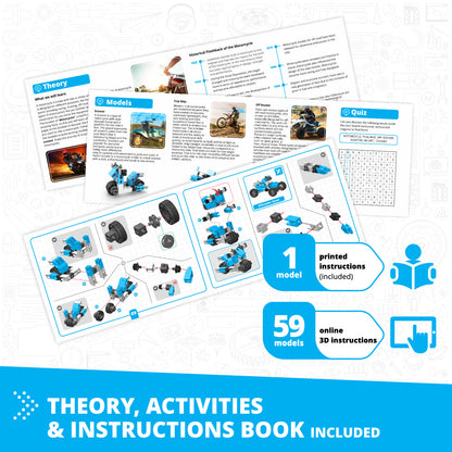 Creative Engineering 60 in 1- Motorized MAKER MASTER: STEM Building Toys for Kids Ages 8+ (60 Models to Build)