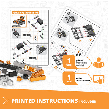 Engino Coding Lab: ERP PRO 2.0, STEM Robotics Kit for Kids Ages 9+ (2 Robot Models to Build)