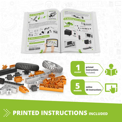Engino Discovering STEM Paleontology: Learning About Dinosaurs, Building Toys for Kids Ages 9+ (6 Models to Build)