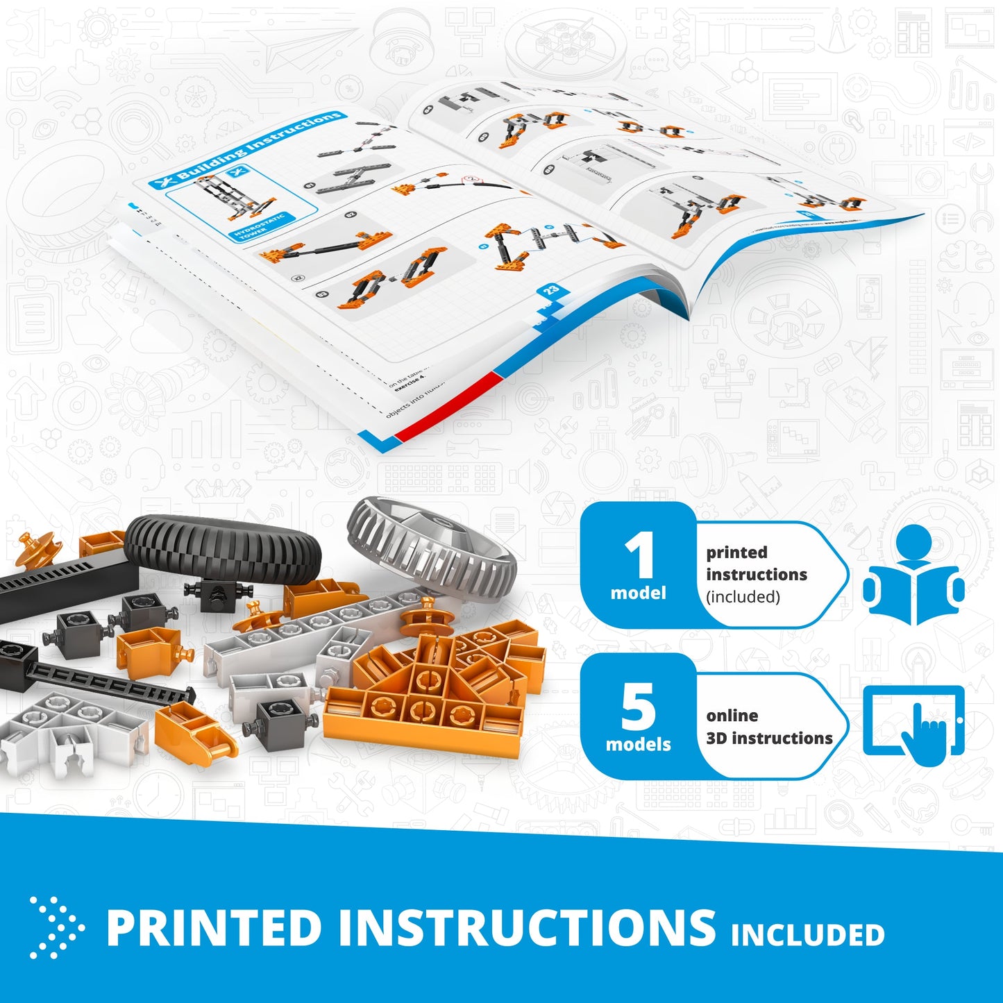 Engino Discovering STEM Fluid Dynamics: Educational Engineering Toys for Kids Ages 9+ (6 Models to Build)