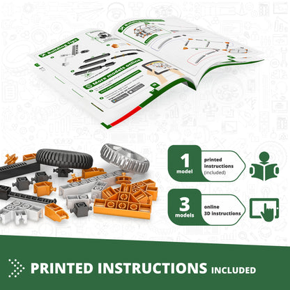 Engino Discovering STEM Botanic Laboratory: Fully Functional Greenhouse, STEM Toys for Kids Ages 9+ (4 Models to Build)