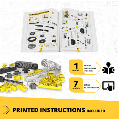 Engino Discovering STEM Robotics Set: Mini ERP 2.0 Build & Program Robots with Coding for Kids Ages 9+ (8 Models to Build)