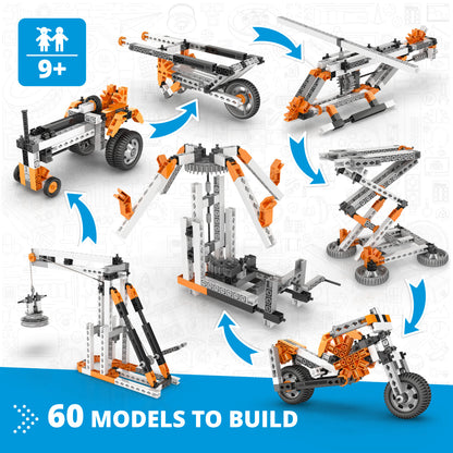 Engino Simple Machines Set, Building Kit for Young Inventors, STEM Projects for Kids Ages 9+