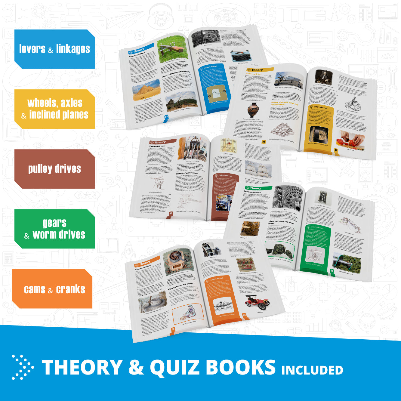 Engino Simple Machines Set, Building Kit for Young Inventors, STEM Projects for Kids Ages 9+