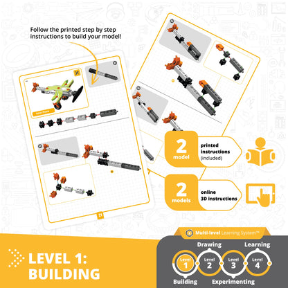 Engino STEAM Labs: How Solar Energy Works, STEM Building Kit for Kids Ages 8+ (4 Models to Build)
