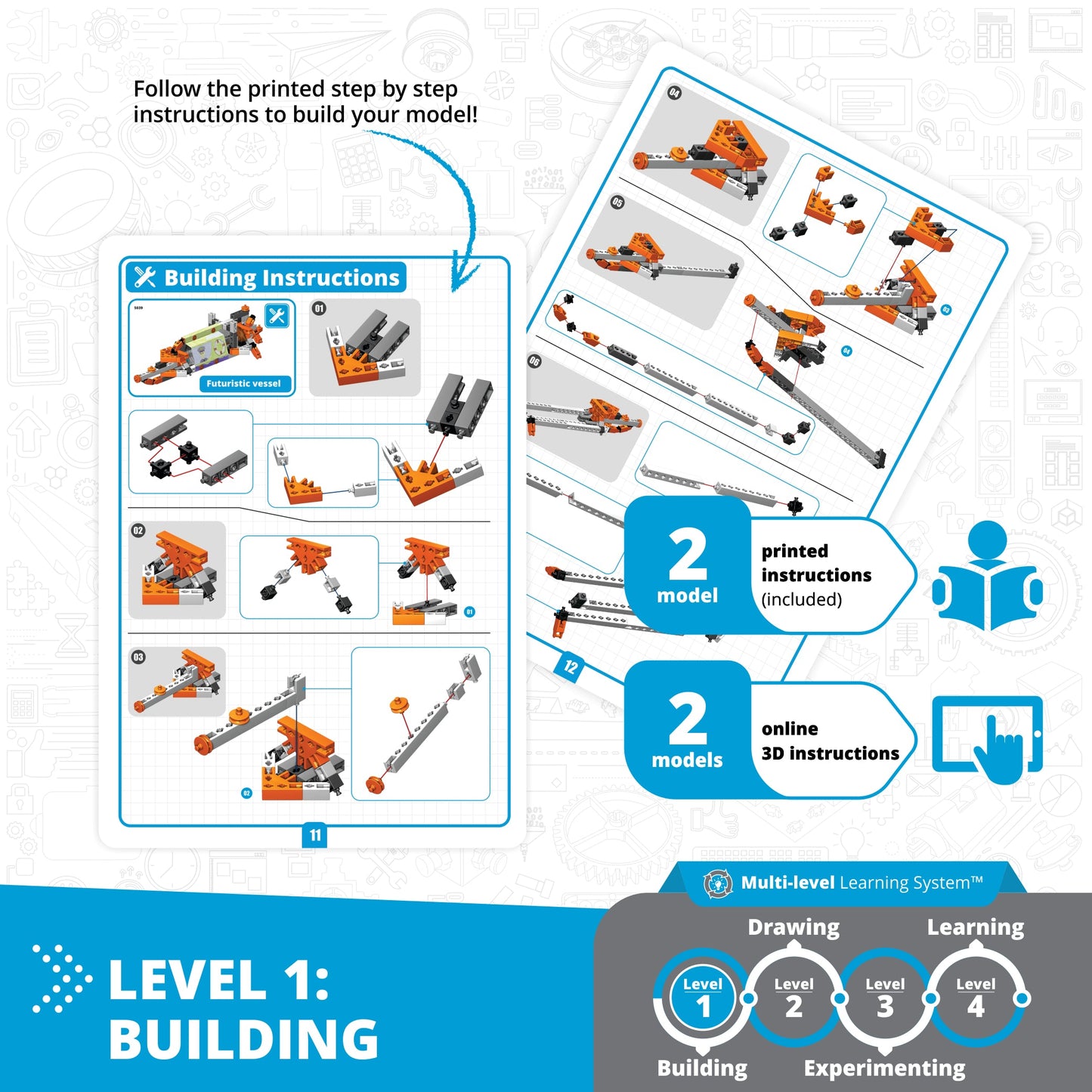 Engino STEAM Labs: How Buoyancy Works, STEM Building Toys for Kids Ages 8+ (4 Models to Build)