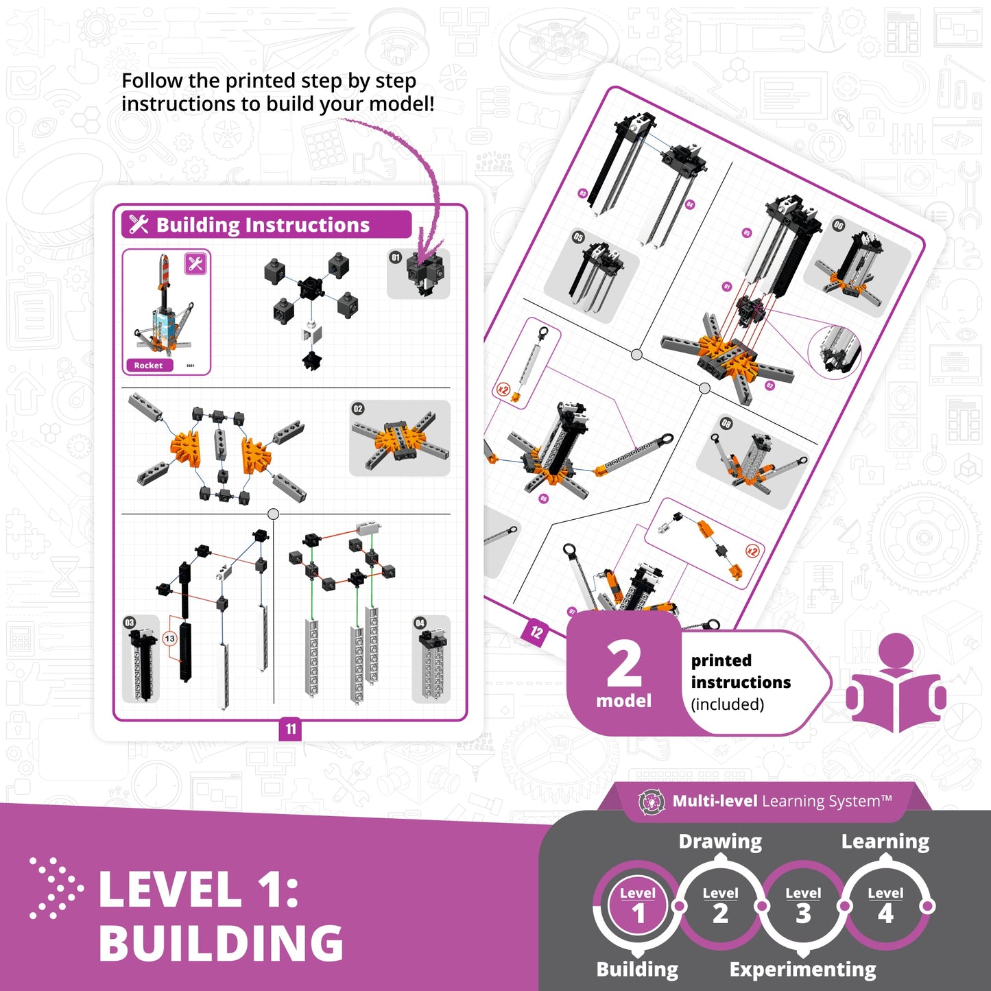Engino STEAM Labs: How Inertia Works, STEM Building Kit for Kids Ages 8+ (2 Models to Build)