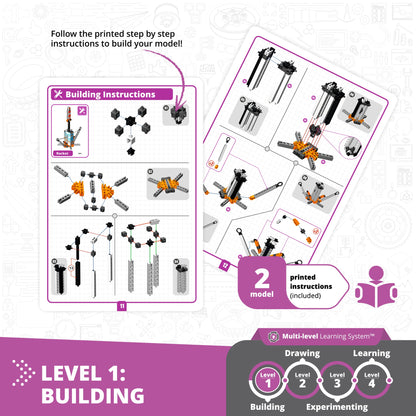 Engino STEAM Labs: How Inertia Works, STEM Building Kit for Kids Ages 8+ (2 Models to Build)