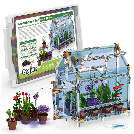 Engino DIY Robotized Greenhouse – Build, Grow & Experiment with STEM, For Kids Ages 9–12+ (4 Models to Build)