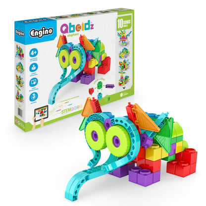 Engino QBOIDZ- Elephant Set STEM Toys for Kids Ages 4+ (10 Models to Build)