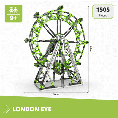 Engino Mega Builds- London Eye Architecture Construction Toys for Kids Ages 9+ (1 Model to Build)