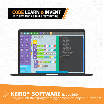 Engino Coding Lab- GinoBot STEM Robotics Toys for Kids Ages 9+ (2 Robots to Build)