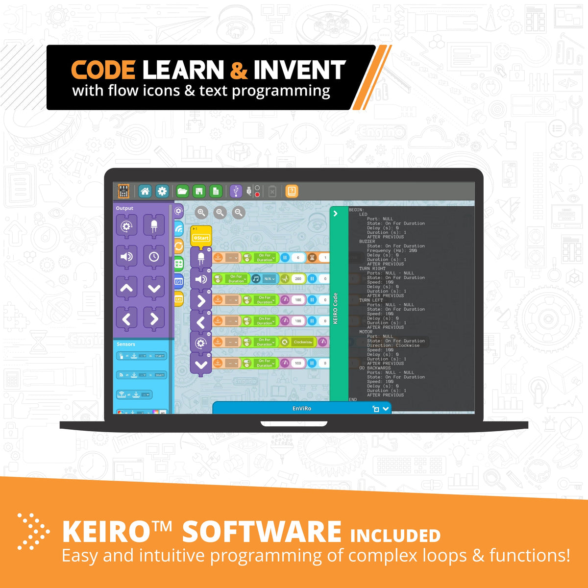 Engino Coding Lab: ERP PRO 2.0, STEM Robotics Kit for Kids Ages 9+ (2