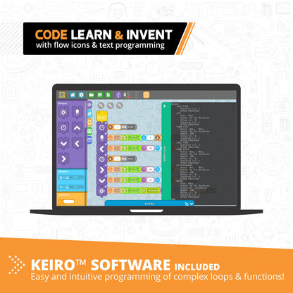 Engino Coding Lab- ERP MINI, STEM Robotics Kit for Kids Ages 9+ (2 Robot Models to Build)