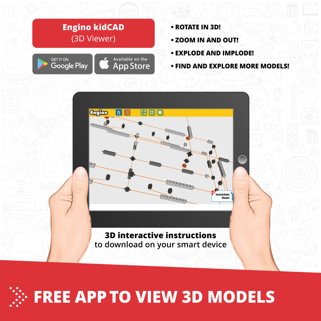 Engino Mega Builds- Dual Motor Helicopter Engineering Toys for Kids Ages 9+ (1 Model to Build)