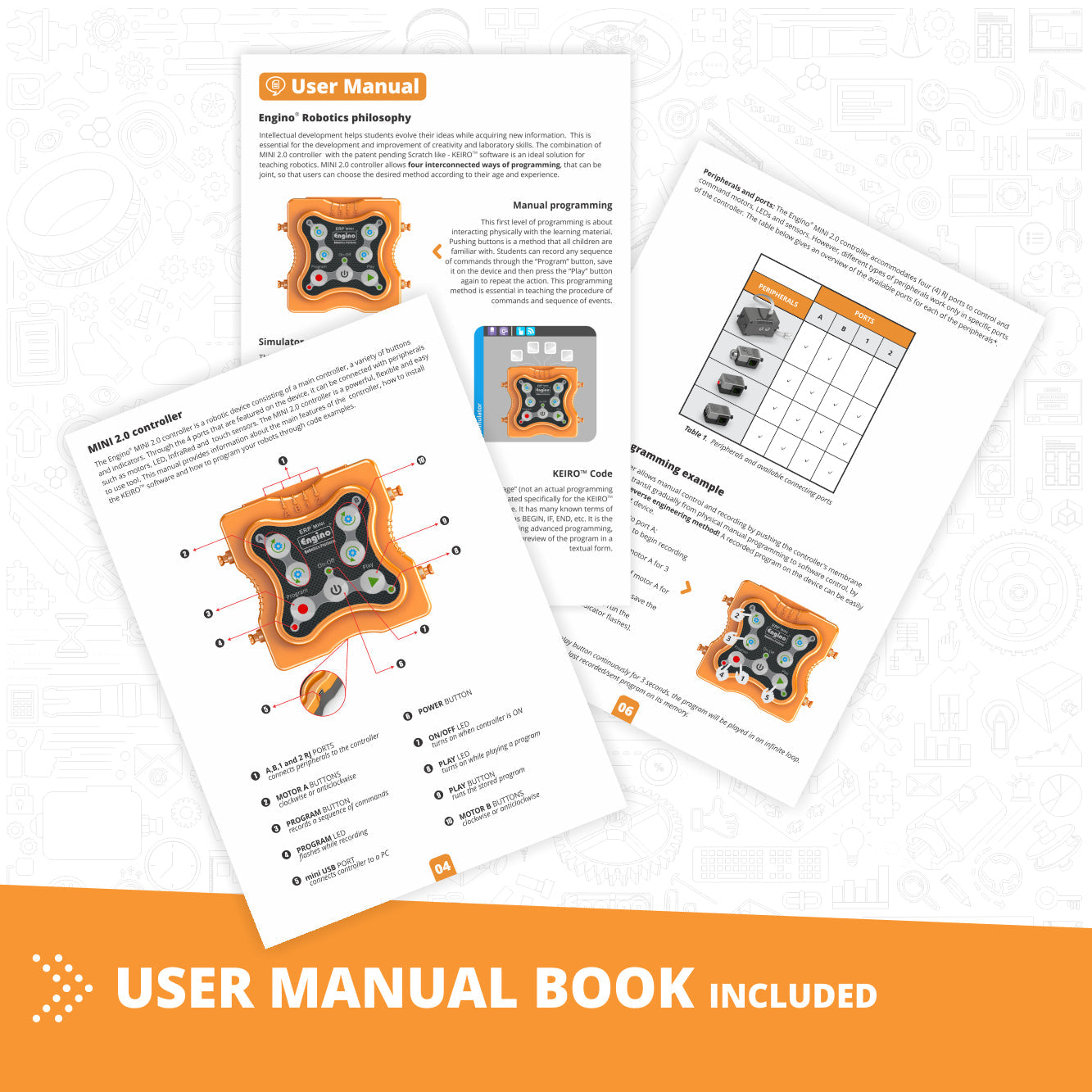 Engino Coding Lab- ERP MINI, STEM Robotics Kit for Kids Ages 9+ (2 Robot Models to Build)