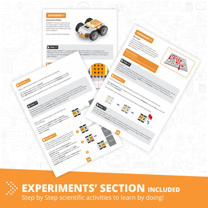 Engino Coding Lab- GinoBot STEM Robotics Toys for Kids Ages 9+ (2 Robots to Build)