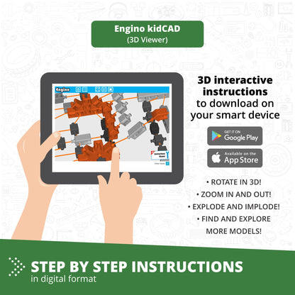 Engino DIY Robotized Greenhouse – Build, Grow & Experiment with STEM, For Kids Ages 9–12+ (4 Models to Build)