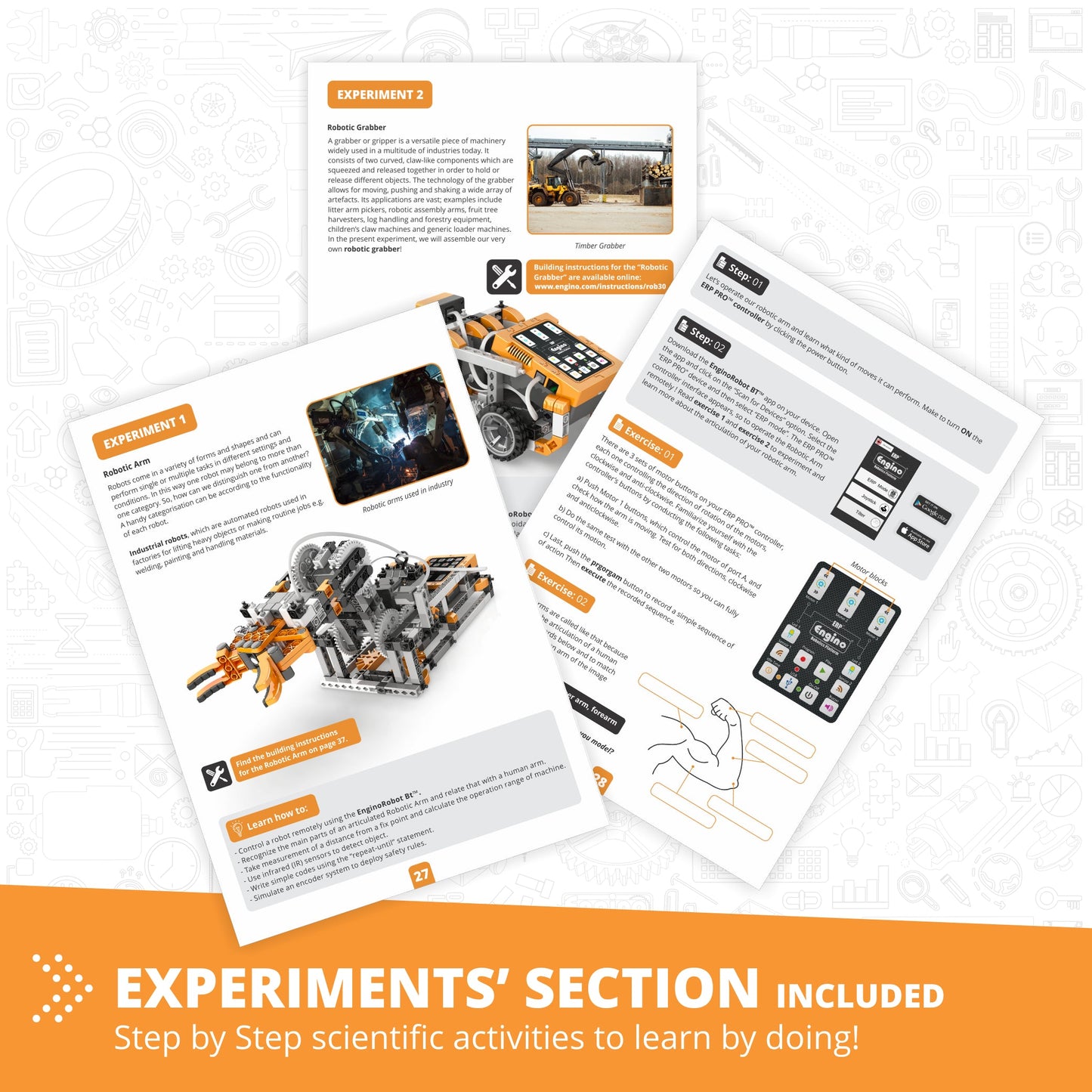 Engino Coding Lab: ERP PRO 2.0, STEM Robotics Kit for Kids Ages 9+ (2 Robot Models to Build)