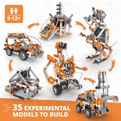 STEM & Robotics ERP Pro Set, Advanced STEM & Robotics Education Kit for Ages 9–12+  (35 Models to Build)