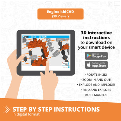 STEM & Robotics ERP Pro Set, Advanced STEM & Robotics Education Kit for Ages 9–12+  (35 Models to Build)