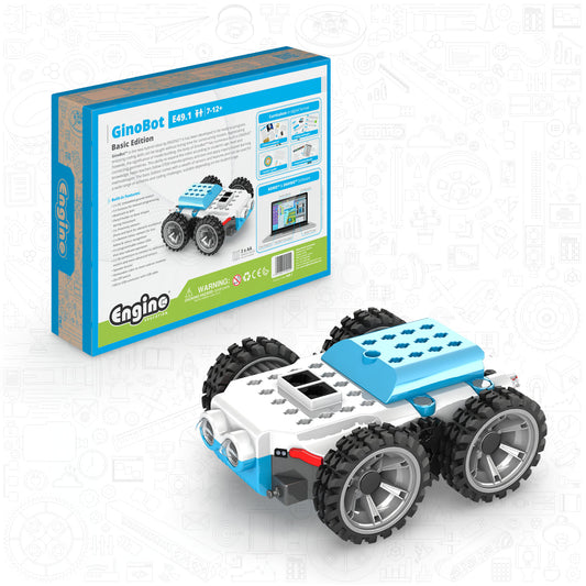Engino GinoBot™ Basic Edition – Coding & Robotics Starter Kit for Kids Ages 7–12+