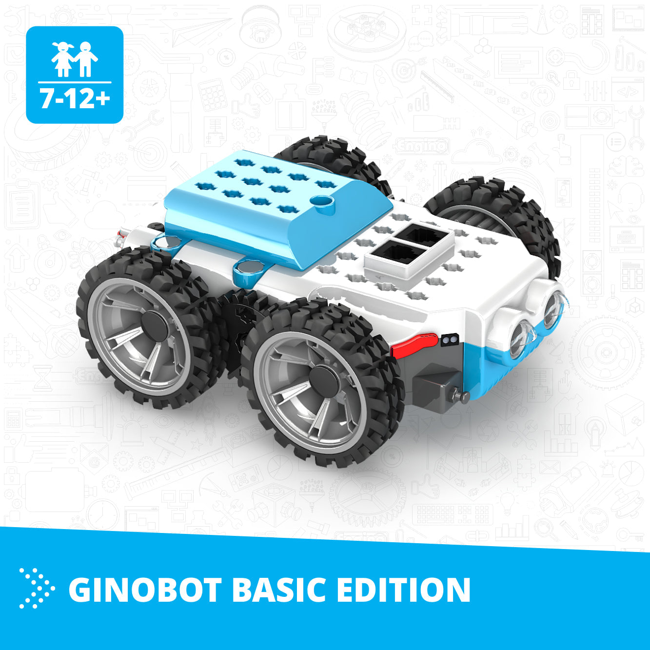 Engino GinoBot™ Basic Edition – Coding & Robotics Starter Kit for Kids Ages 7–12+